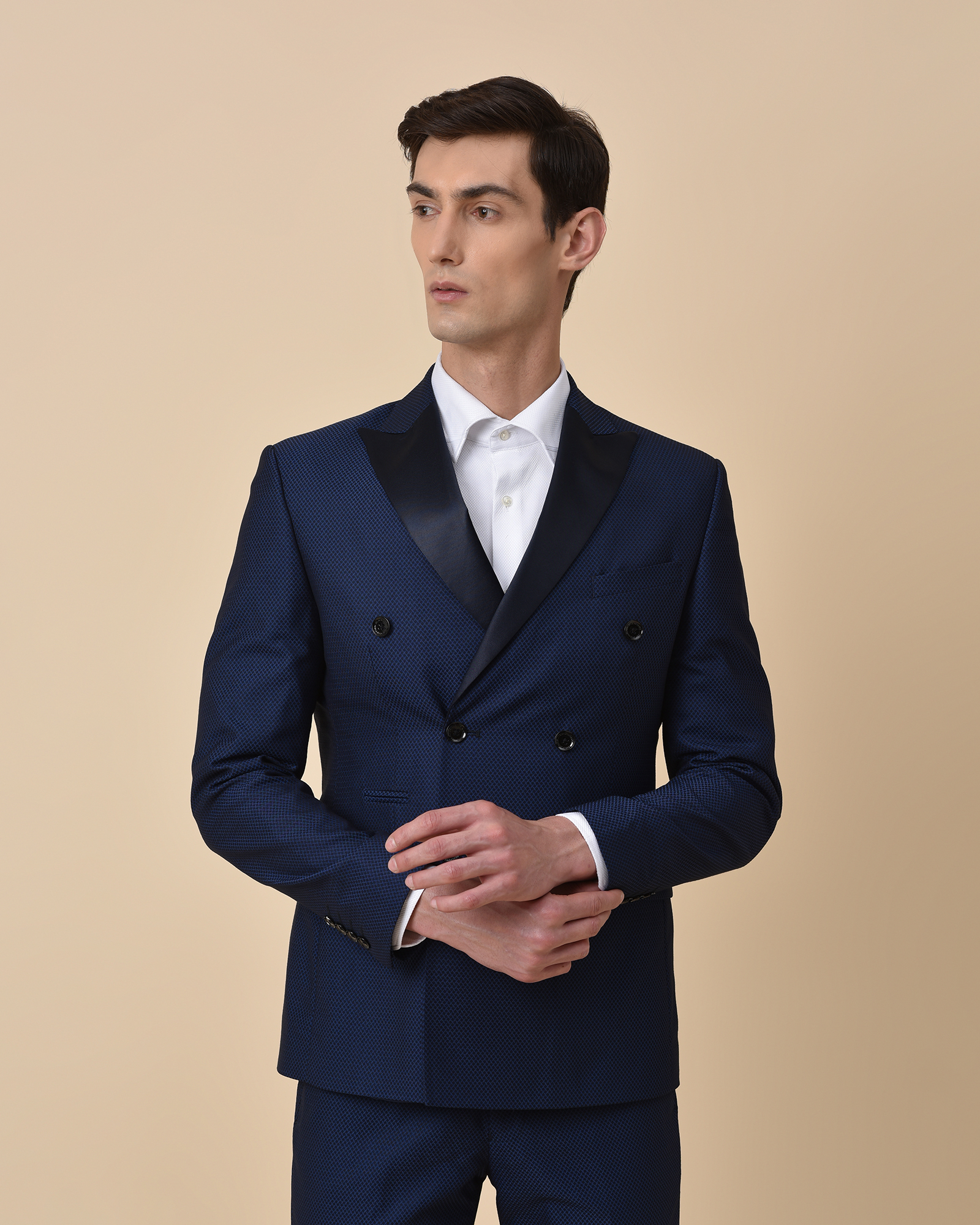 Double Breasted Slim Fit Suit