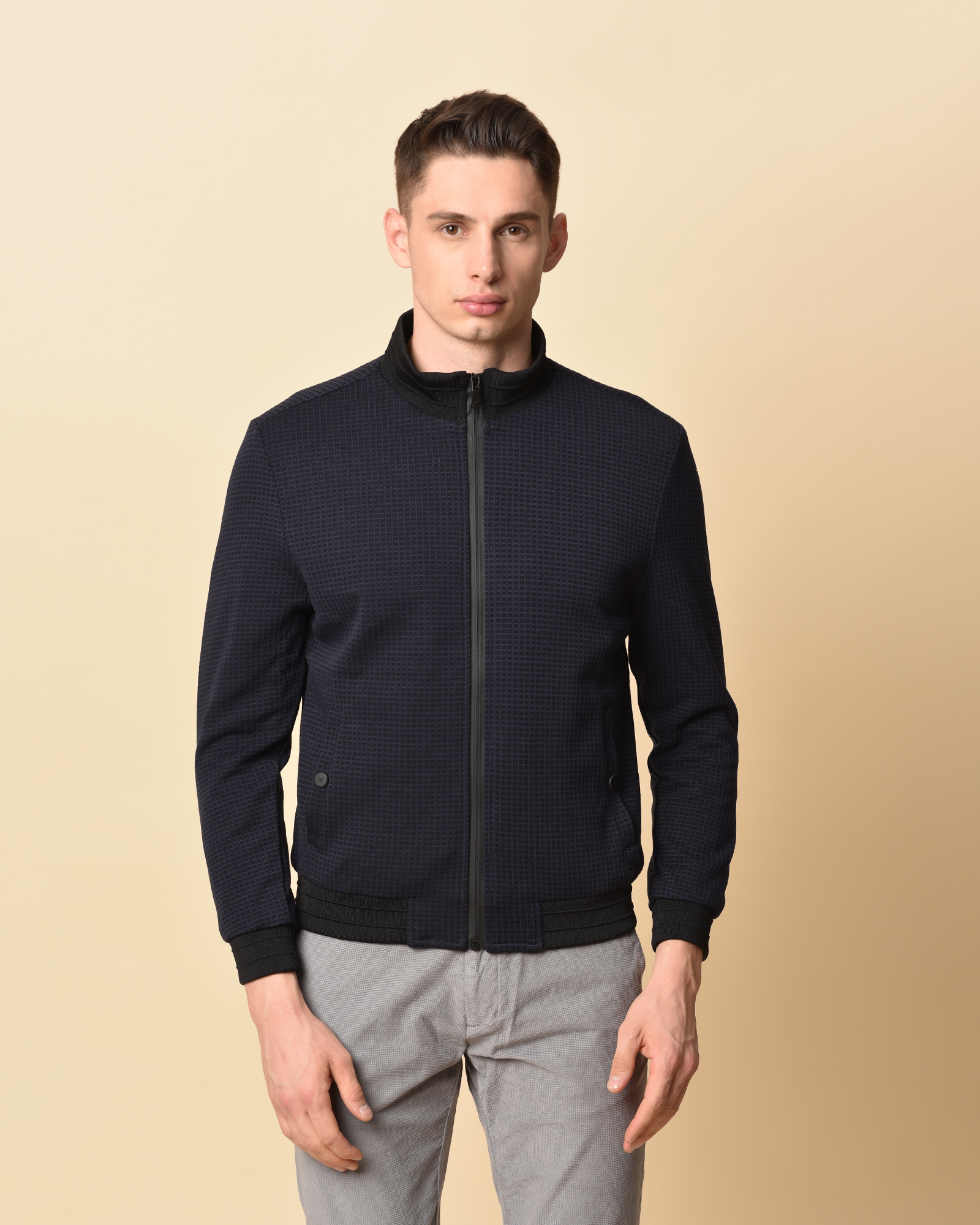 Slim Fit Zipper Jacket