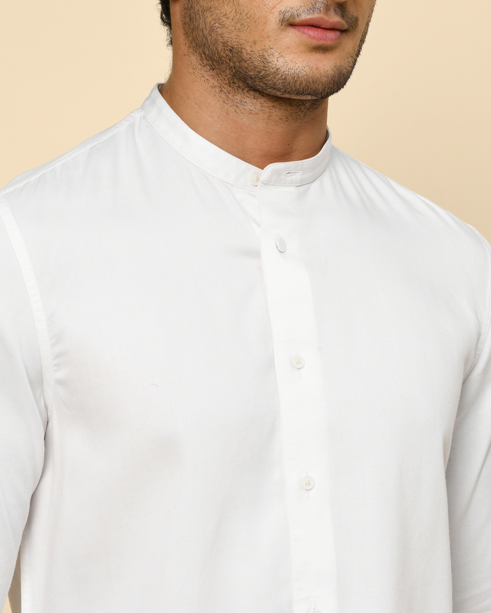 Men'S 100% Tencel Solid Fashionable Shirt In Super Slim Fit