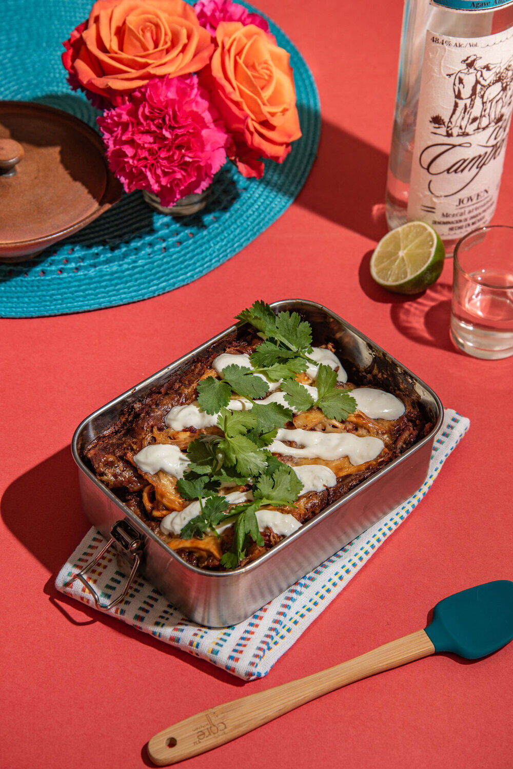 Galaxy Taco - Chicken Enchiladas Rojas