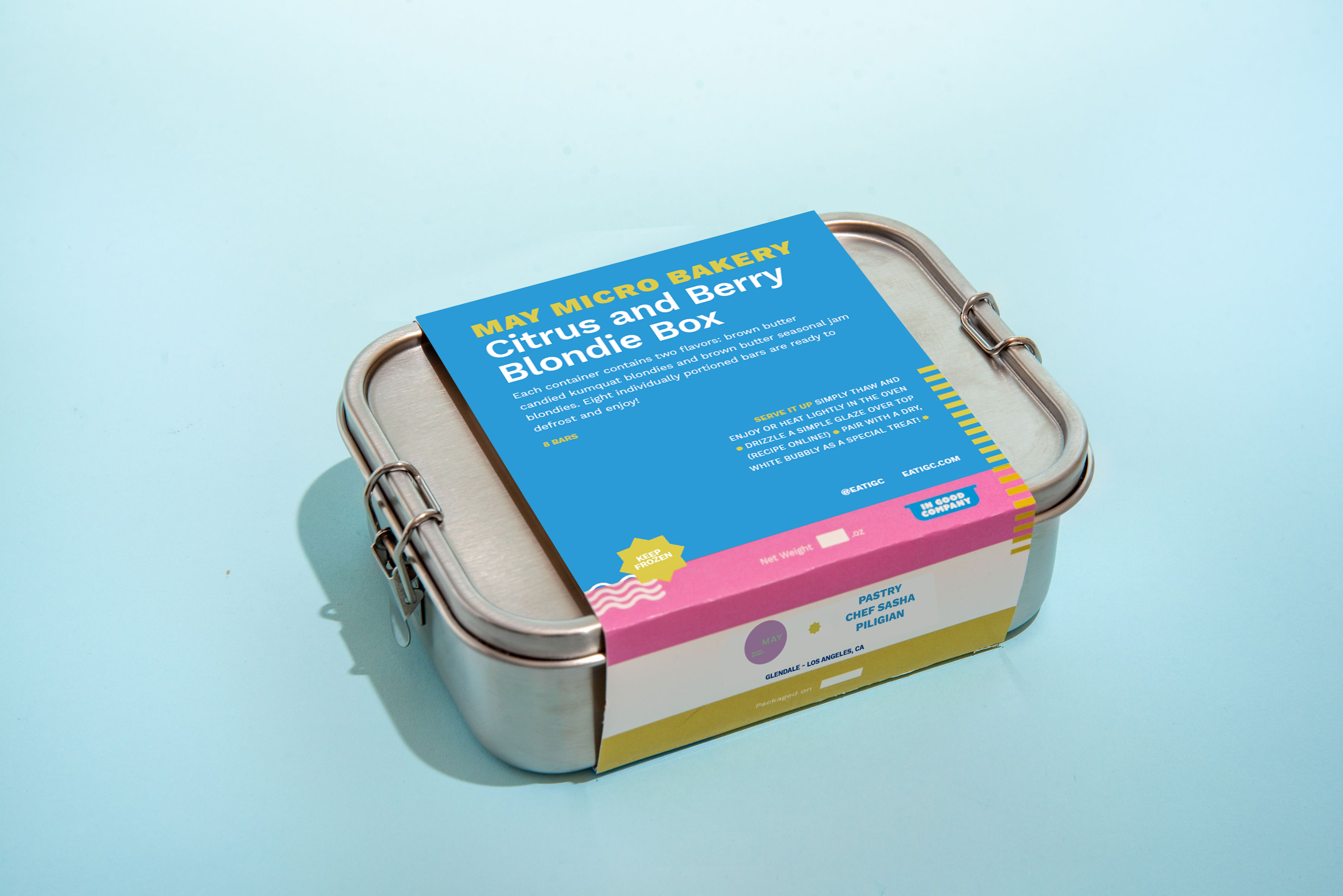 May Microbakery - Citrus & Berry Blondie Box