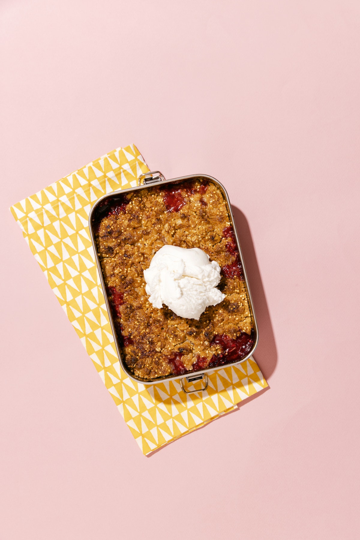 Red Bread Cherry & Peach Crisp