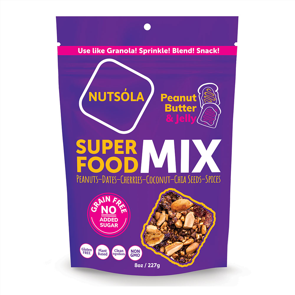 Peanut Butter and Jelly Superfood Mix 8oz - 6 pack