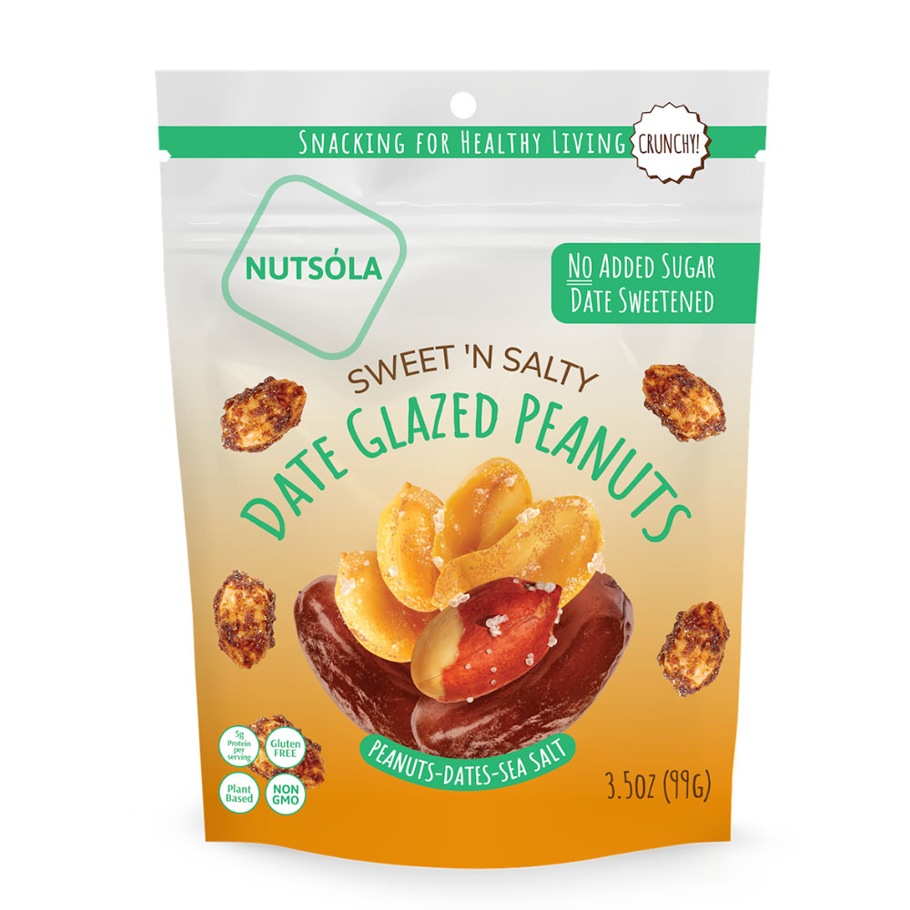Sweet N' Salty Date Glazed Peanuts 3.5oz - 8 pack