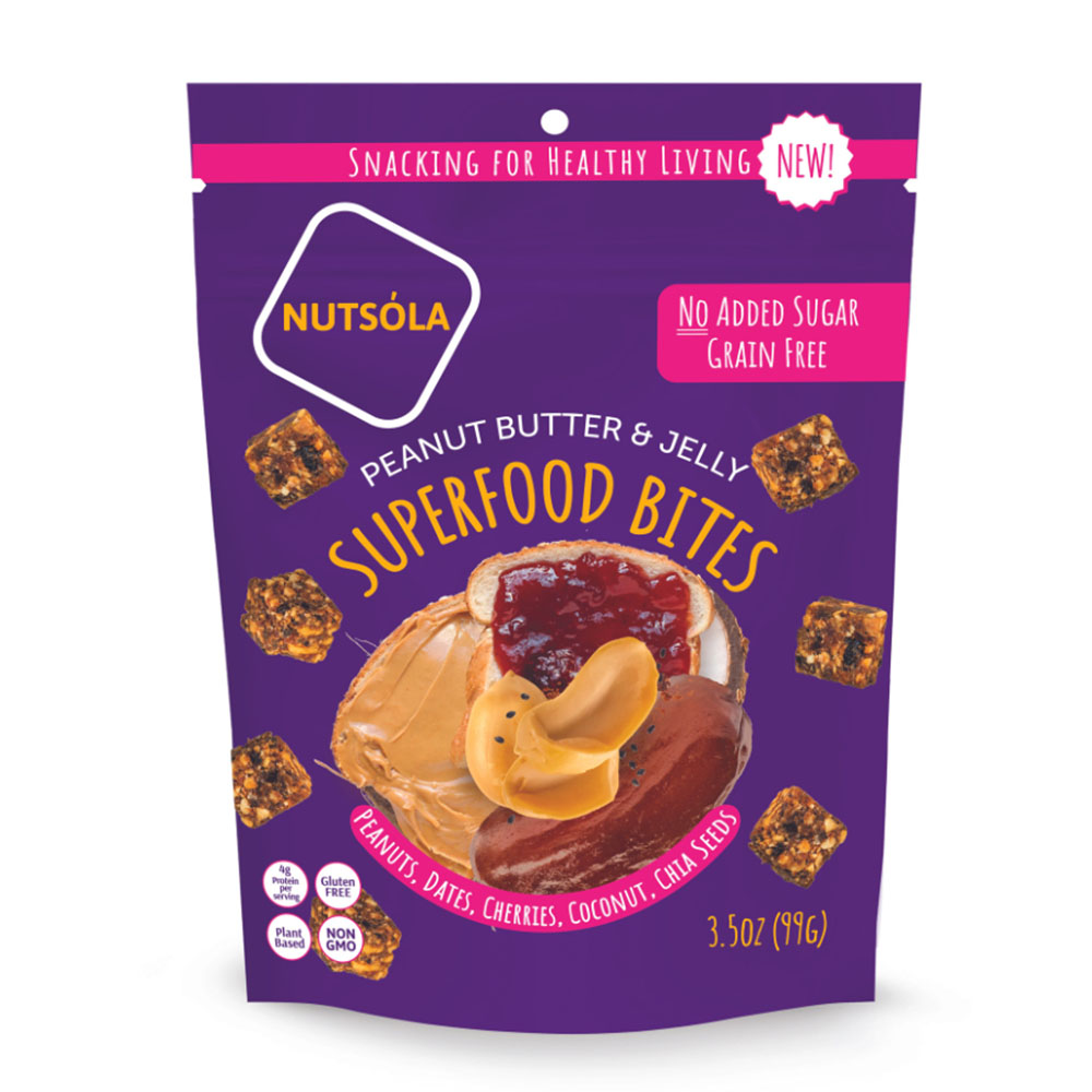 Peanut Butter and Jelly Superfood Bites 3.5oz -  8 pack