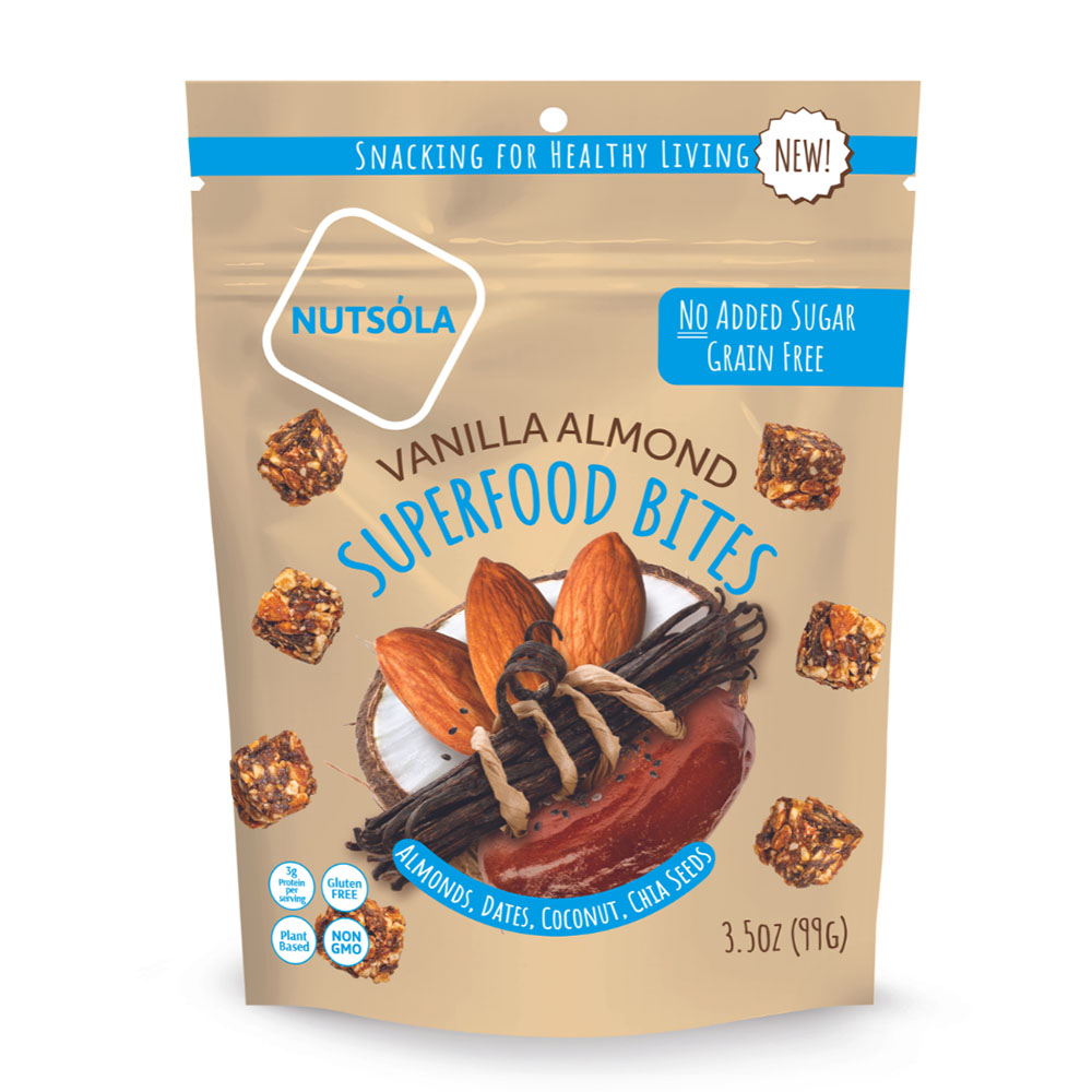 Vanilla Almond Superfood Bites 3.5oz -  8 pack