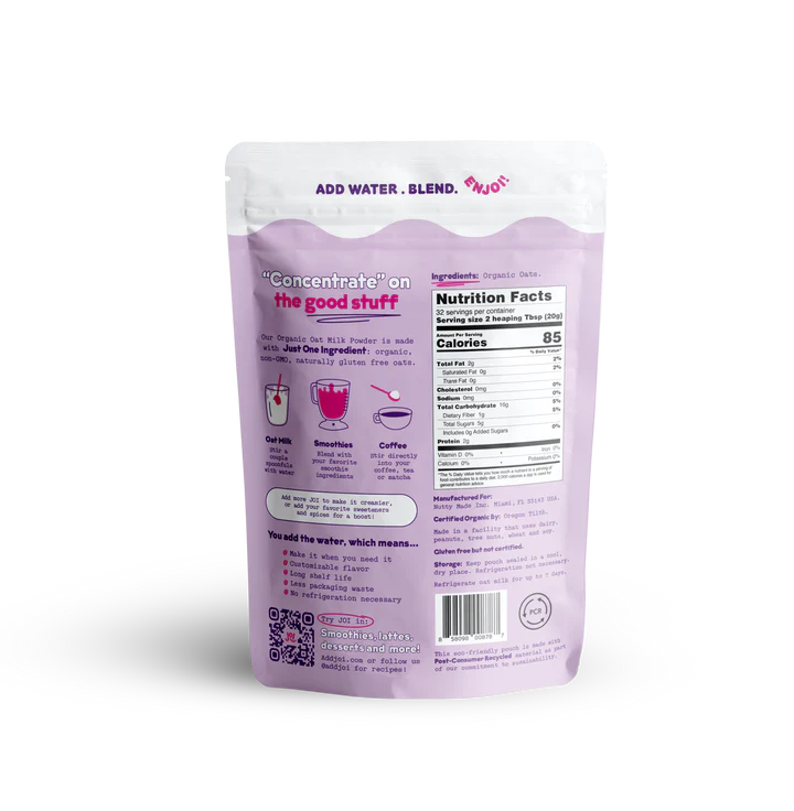Instant Organic Oat Milk Powder 1.42 lb - 10 pack