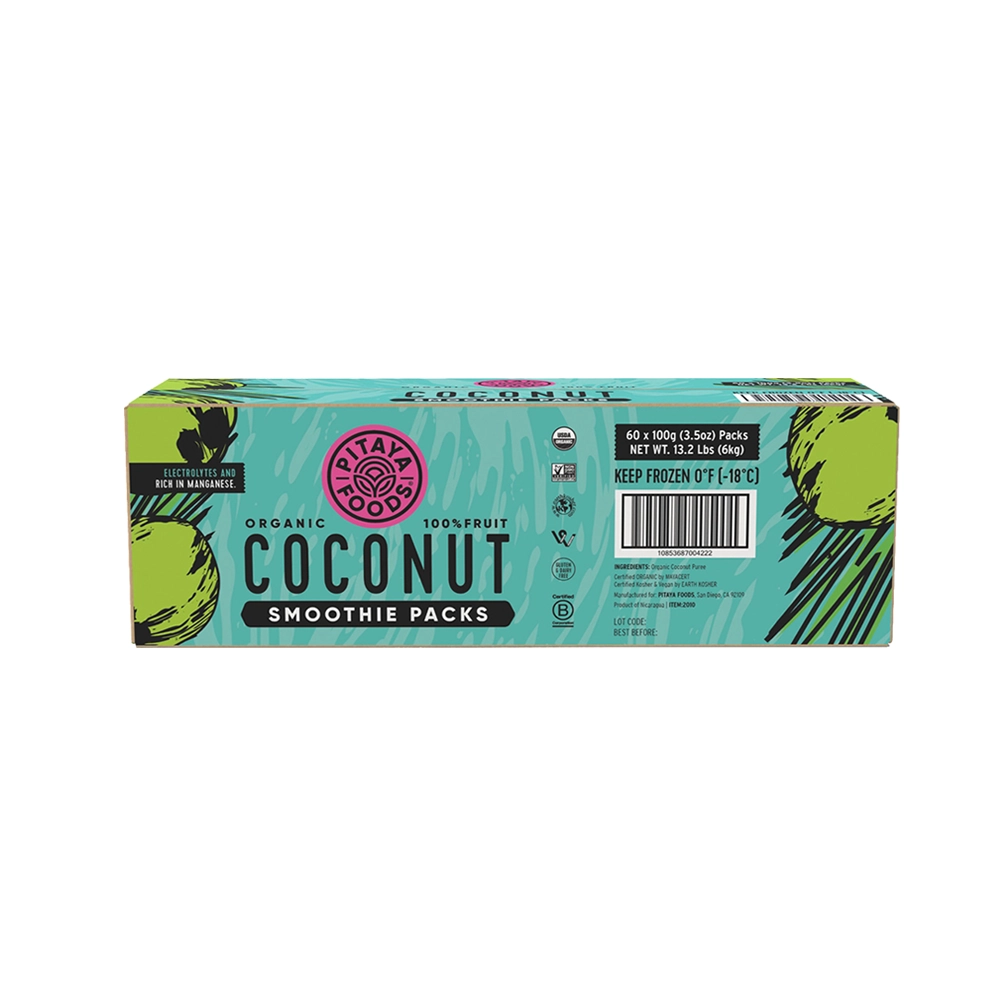 Organic Coconut Smoothie Packs 3.5oz - 60 pack