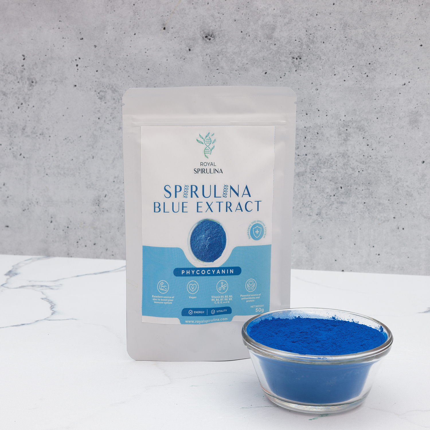 Blue Spirulina (Phycocyanin) - 50g / 1.8oz