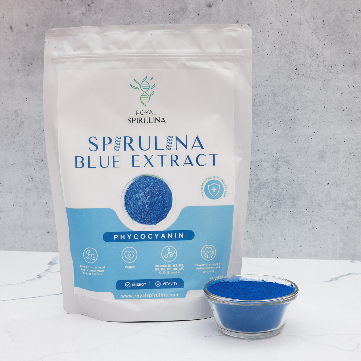 Spirulina Phycocyanin Extract - 1 lb bulk