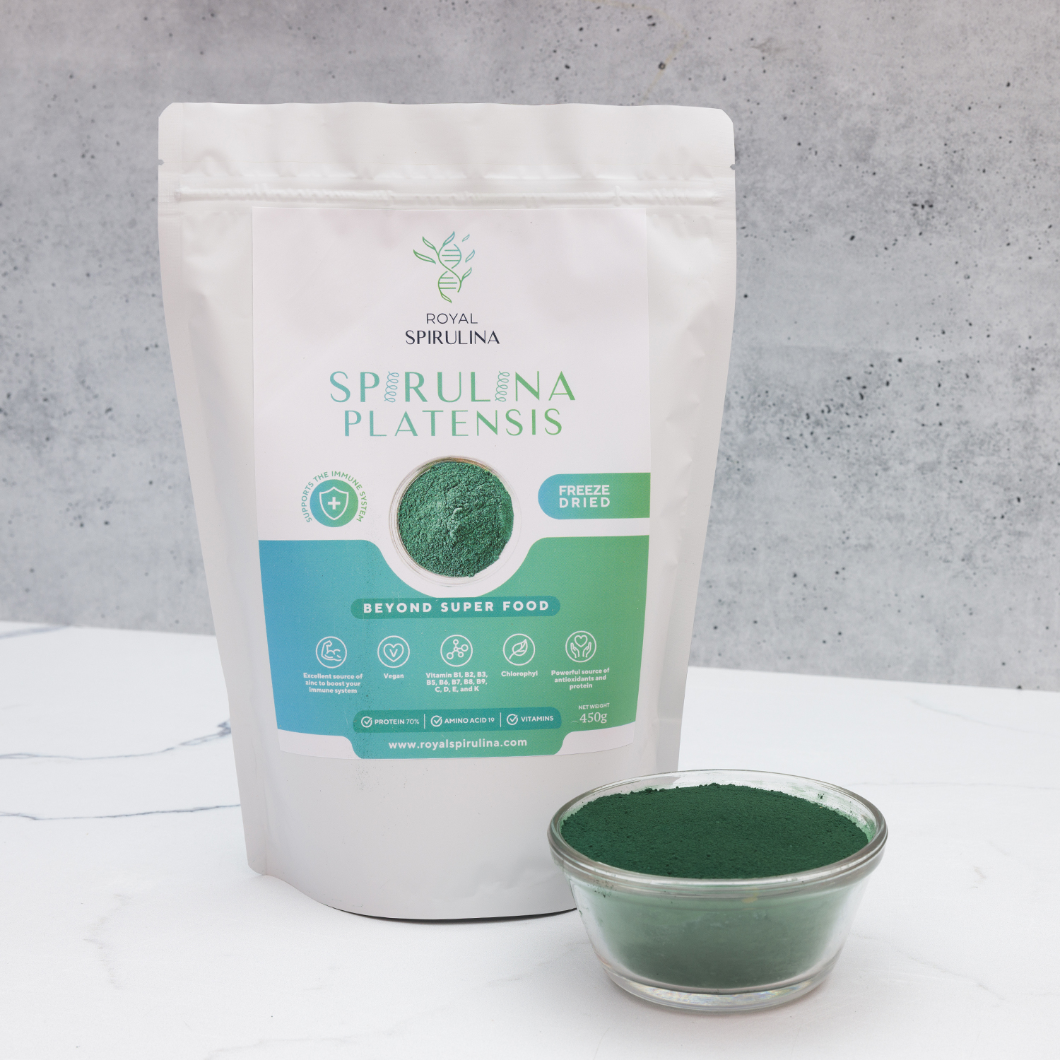 Spirulina Full Spectrum (green) - 1 lb bulk