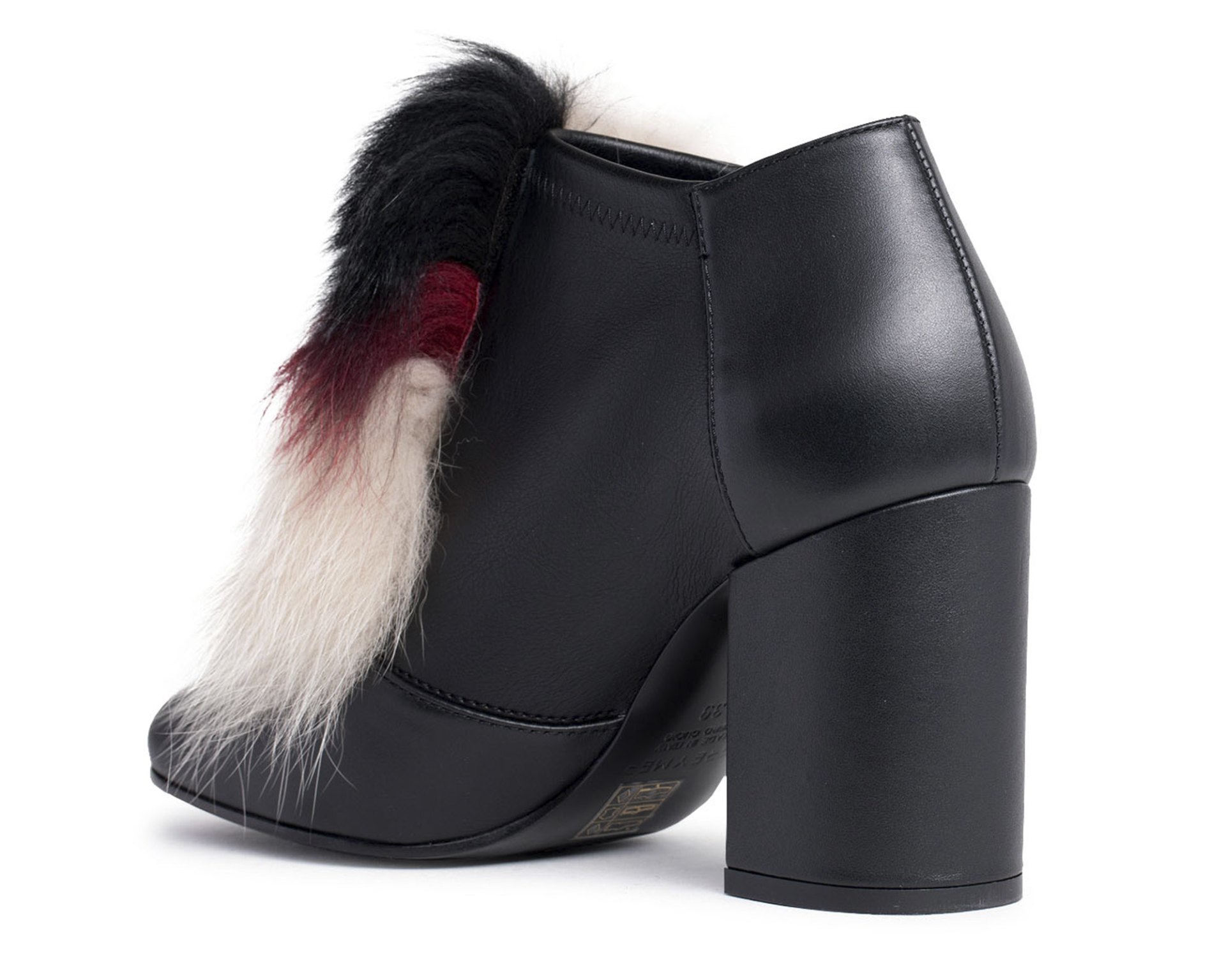 Кожаные ботильоны с натуральным мехом - Image 3 of 5