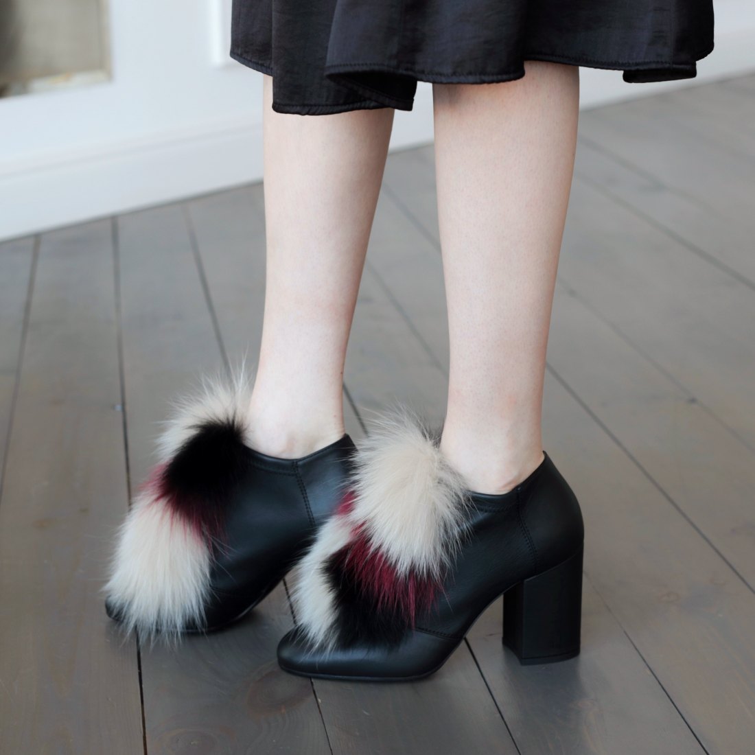 Кожаные ботильоны с натуральным мехом - Image 5 of 5