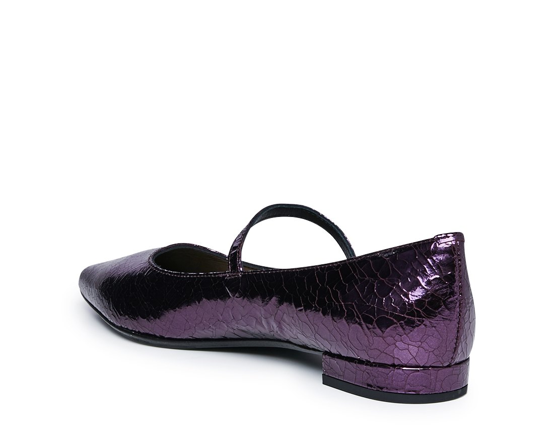 Фиолетовые кожаные туфли - Image 2 of 4