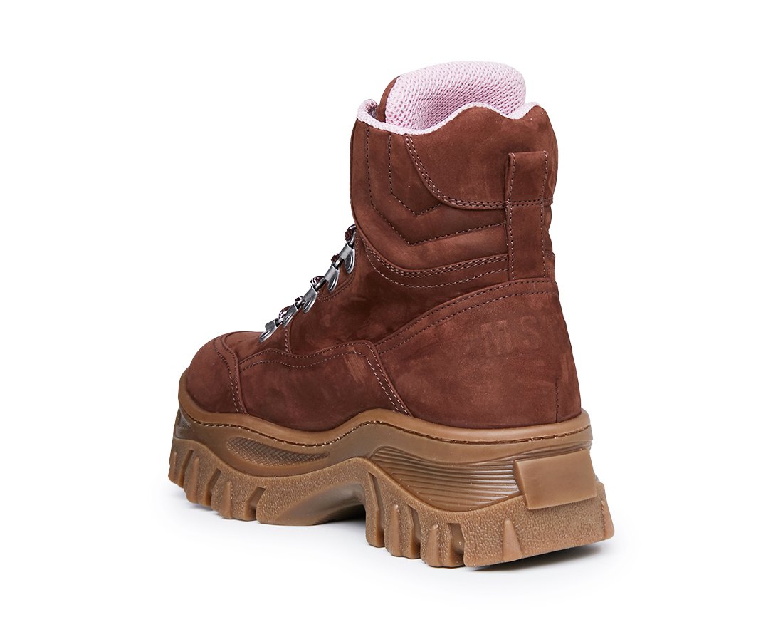 Бордовые ботинки из нубука - Image 3 of 5