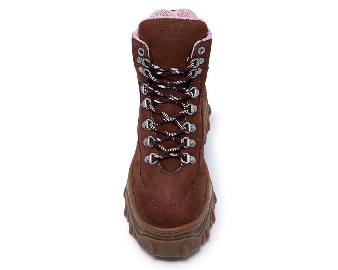 Бордовые ботинки из нубука - Image 4 of 5