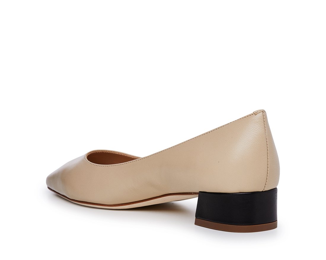 Светло-бежевые кожаные туфли - Image 3 of 4