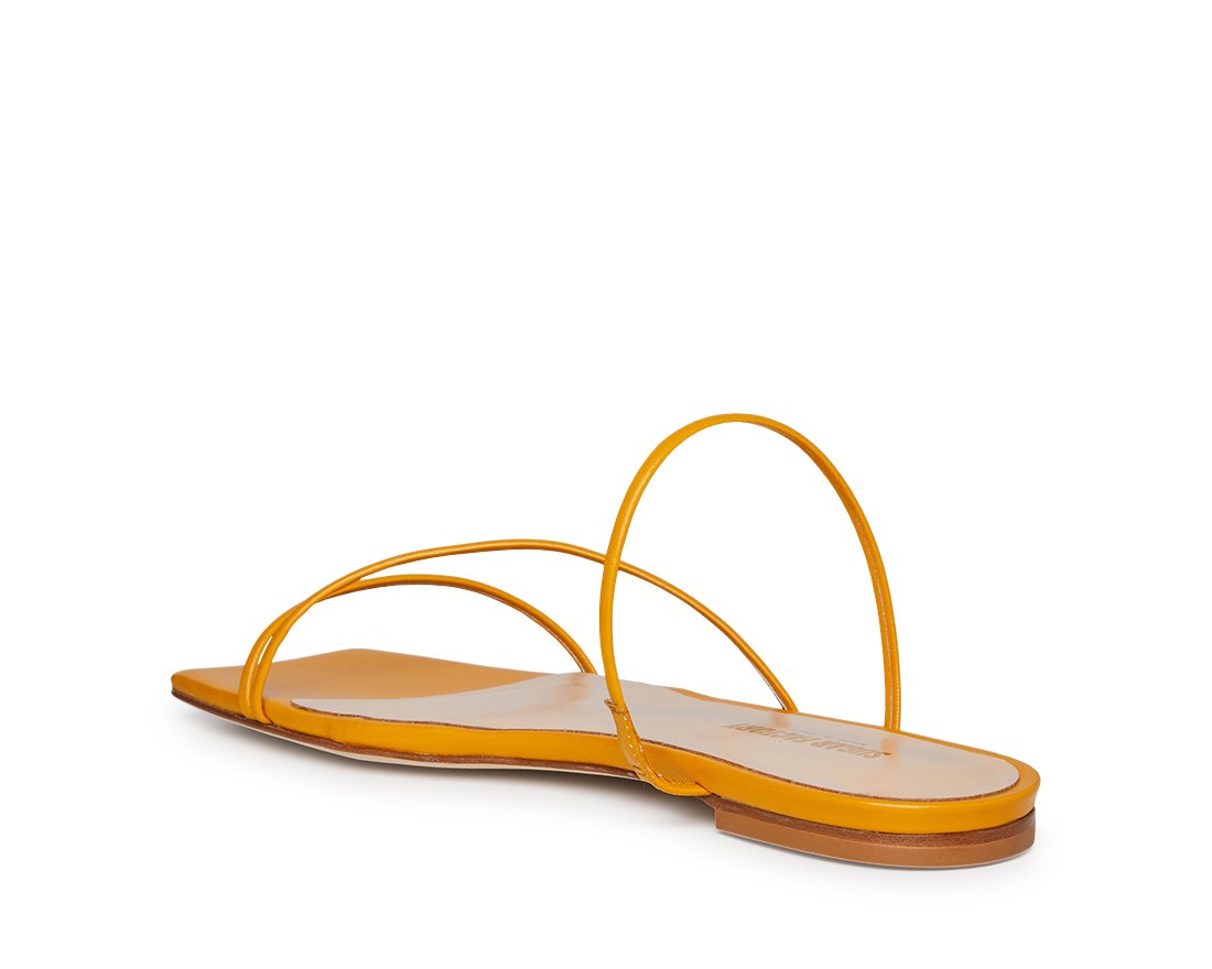 Жёлтые кожаные сандалии - Image 3 of 4
