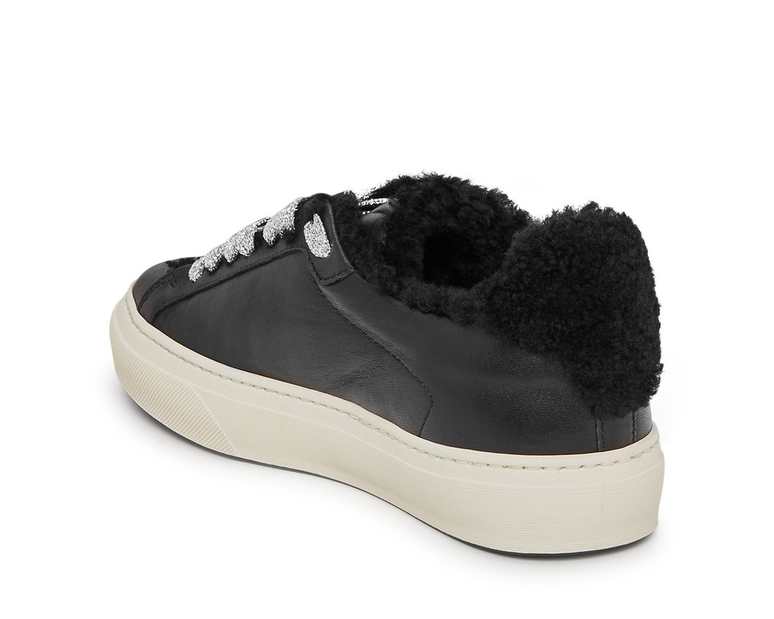 Зимние чёрные кожаные полуботинки - Image 3 of 4