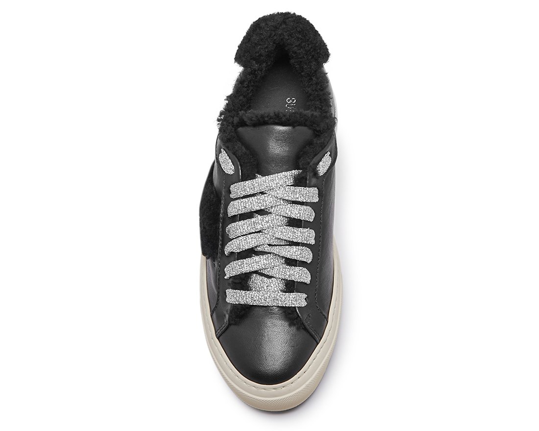 Зимние чёрные кожаные полуботинки - Image 4 of 4