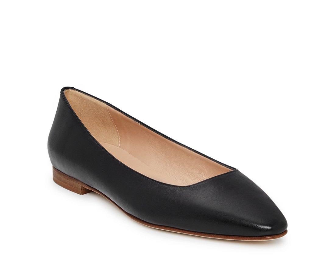 Черные кожаные балетки - Image 2 of 4