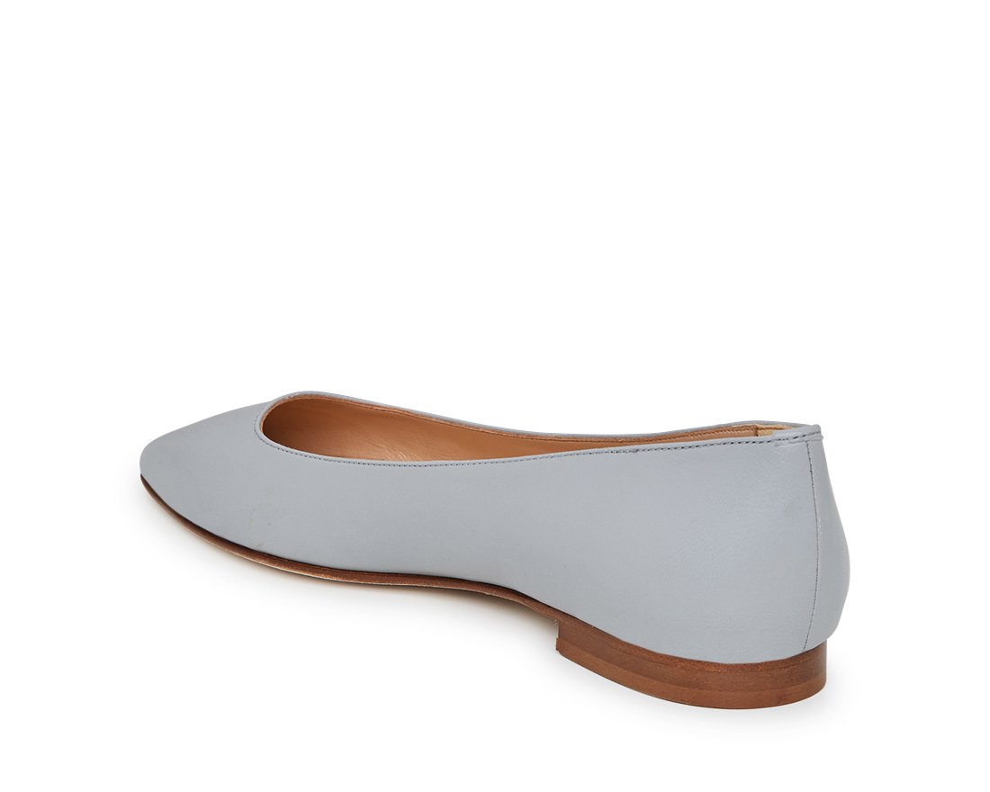 Голубые кожаные балетки - Image 3 of 4