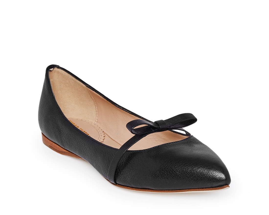 Черные кожаные балетки - Image 2 of 4