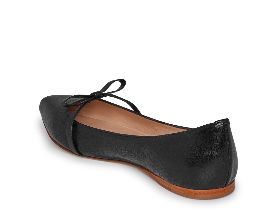 Черные кожаные балетки - Image 3 of 4