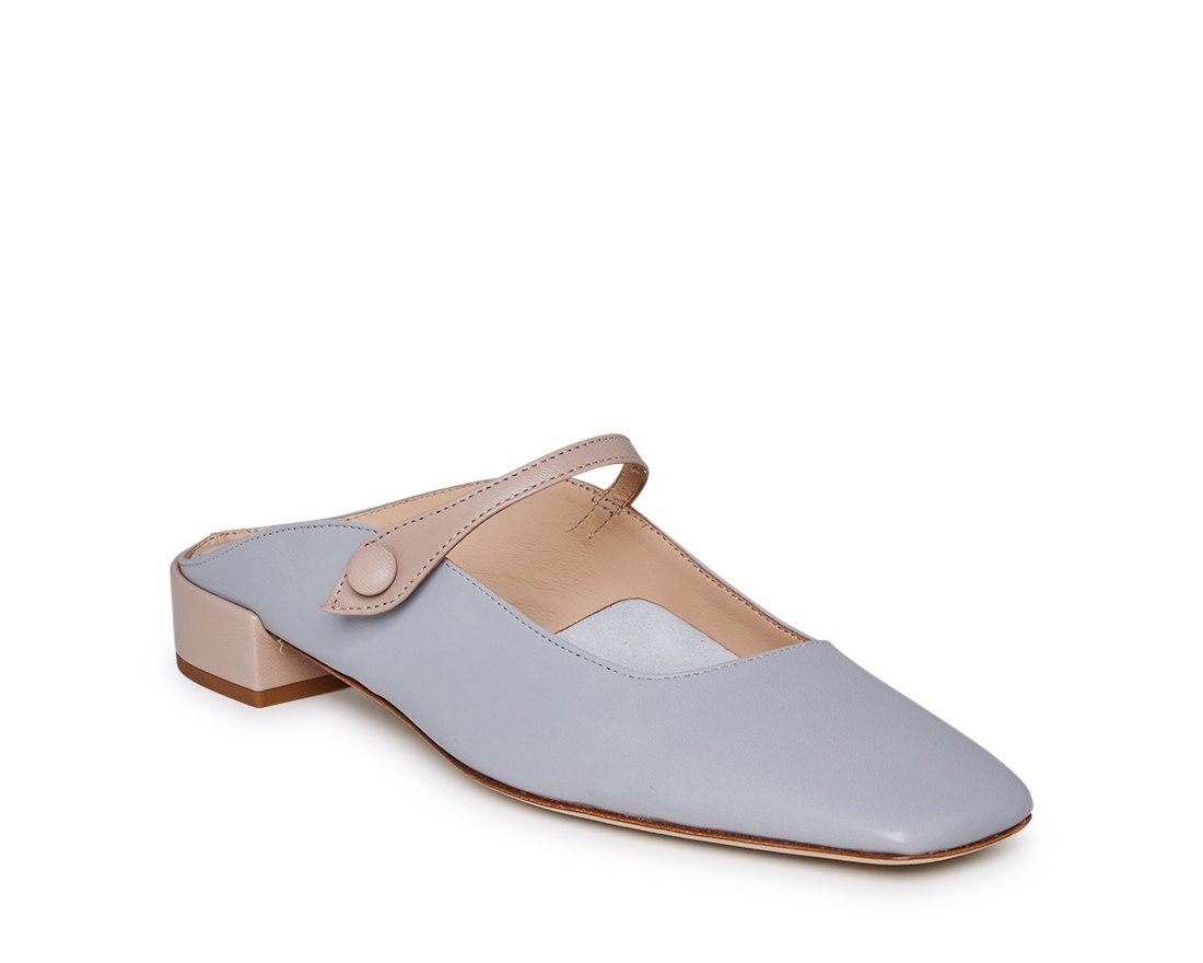 Голубые кожаные слиперы - Image 2 of 4