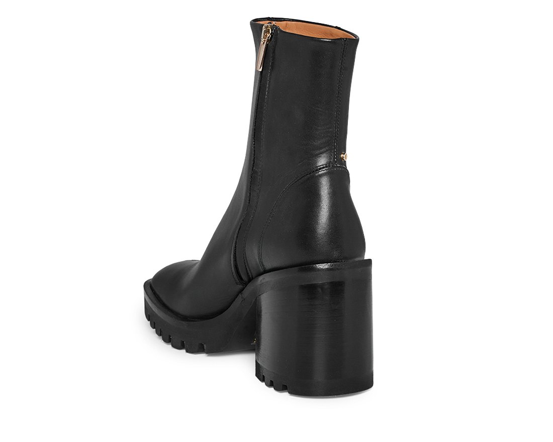 Черные кожаные  ботильоны - Image 3 of 4