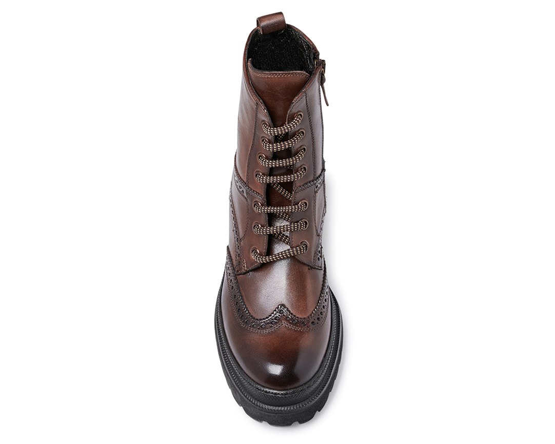 Коричневые кожаные ботинки - Image 4 of 4