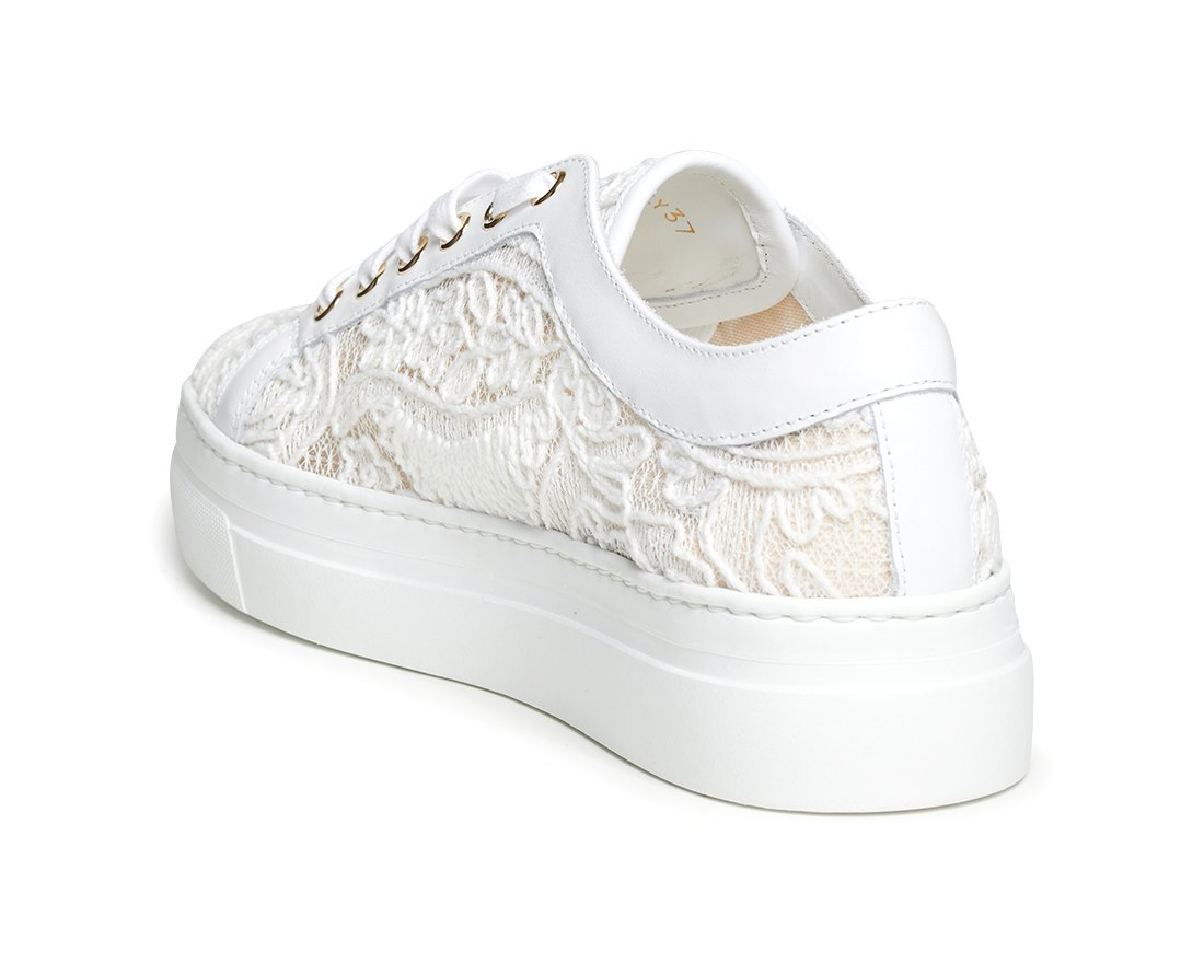 Белые текстильные кеды - Image 3 of 5