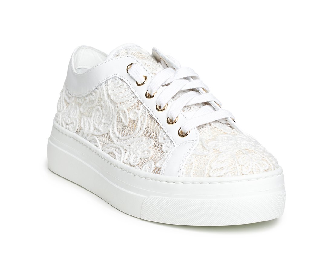 Белые текстильные кеды - Image 2 of 5