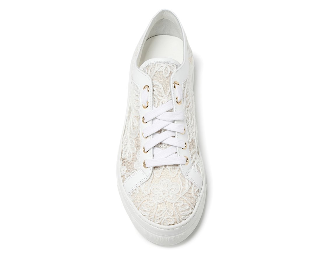 Белые текстильные кеды - Image 4 of 5