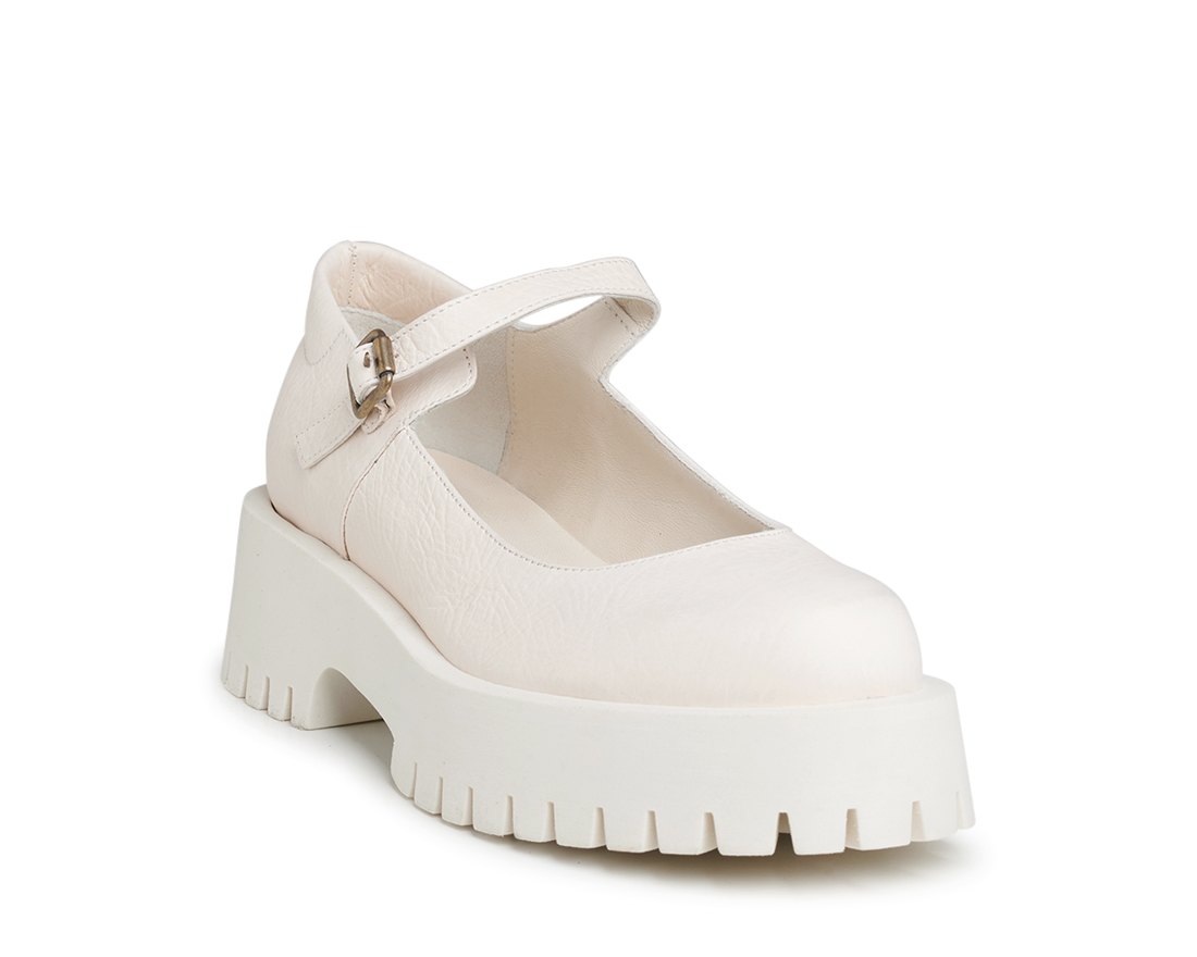 Кожаные туфли молочного оттенка - Image 2 of 5