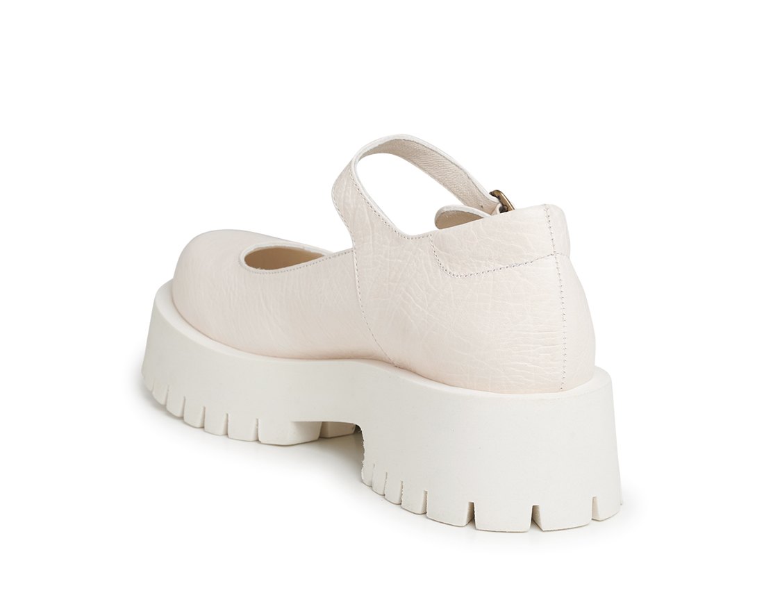 Кожаные туфли молочного оттенка - Image 3 of 5