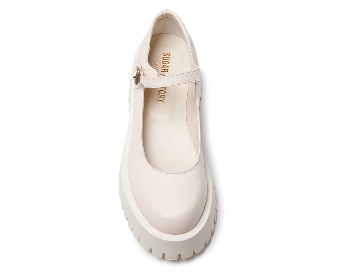 Кожаные туфли молочного оттенка - Image 4 of 5