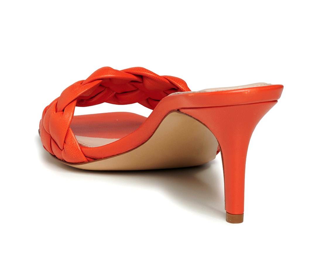 Коралловые кожаные мюли - Image 3 of 5