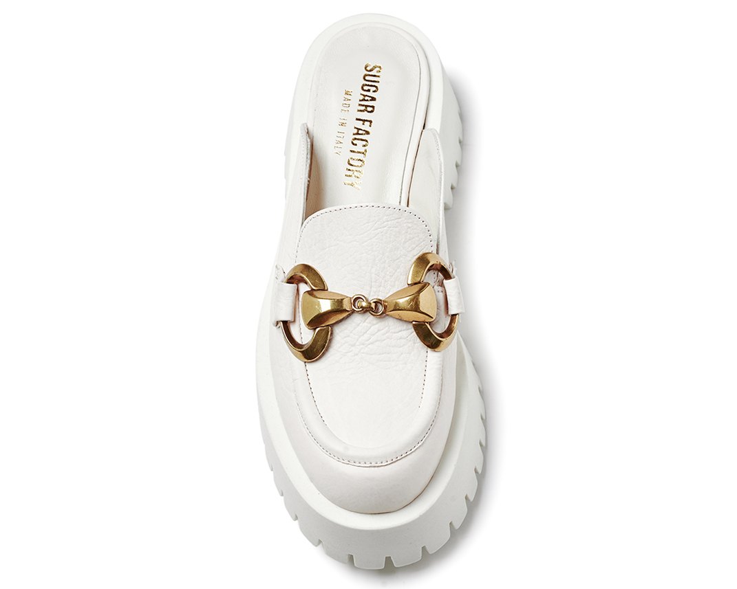 Белые кожаные слиперы - Image 4 of 5