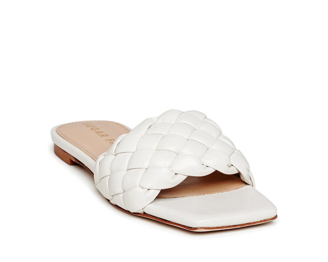 Белые кожаные сандалии - Image 2 of 5