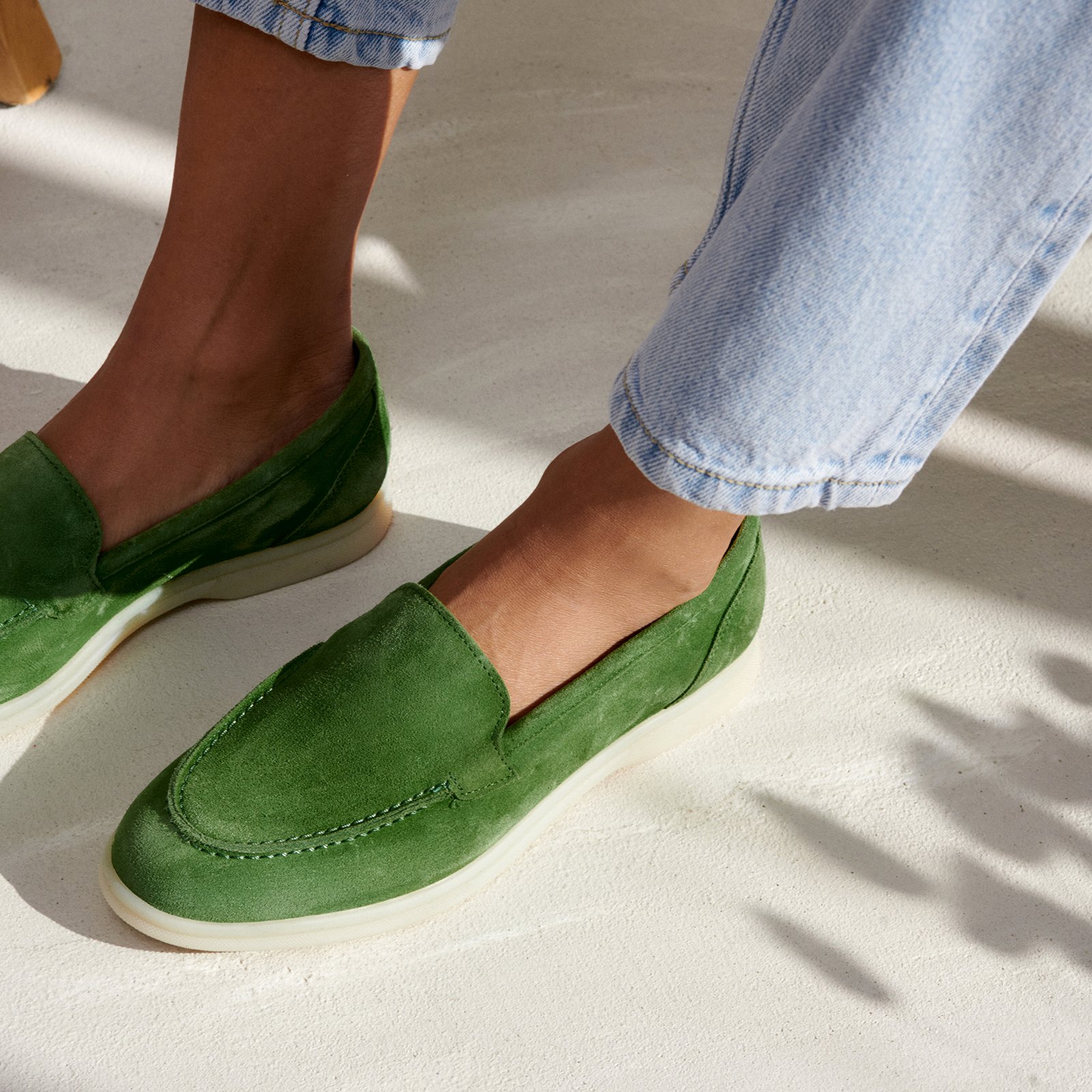 Зеленые замшевые лоферы - Image 5 of 5