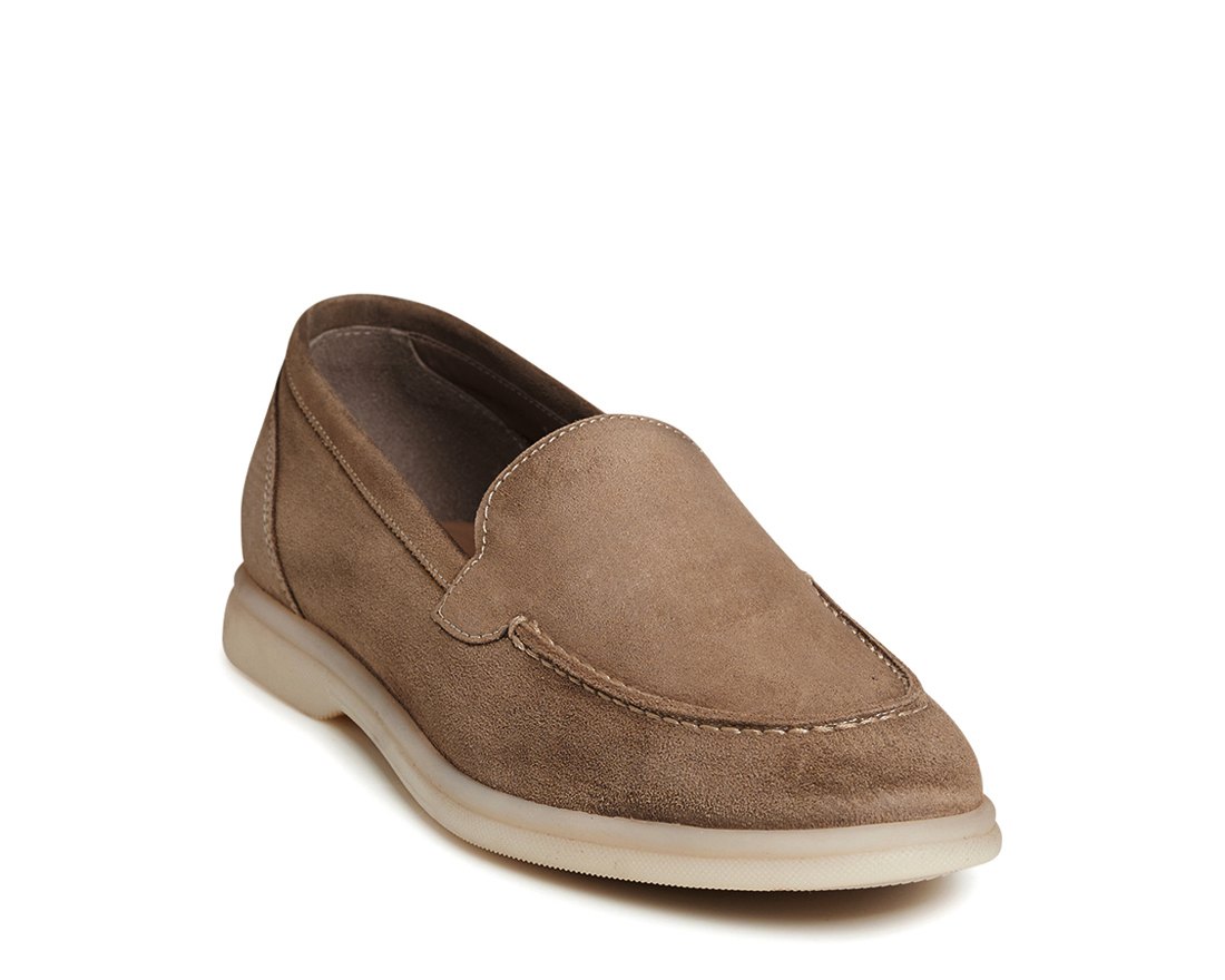 Бежевые замшевые лоферы - Image 2 of 5