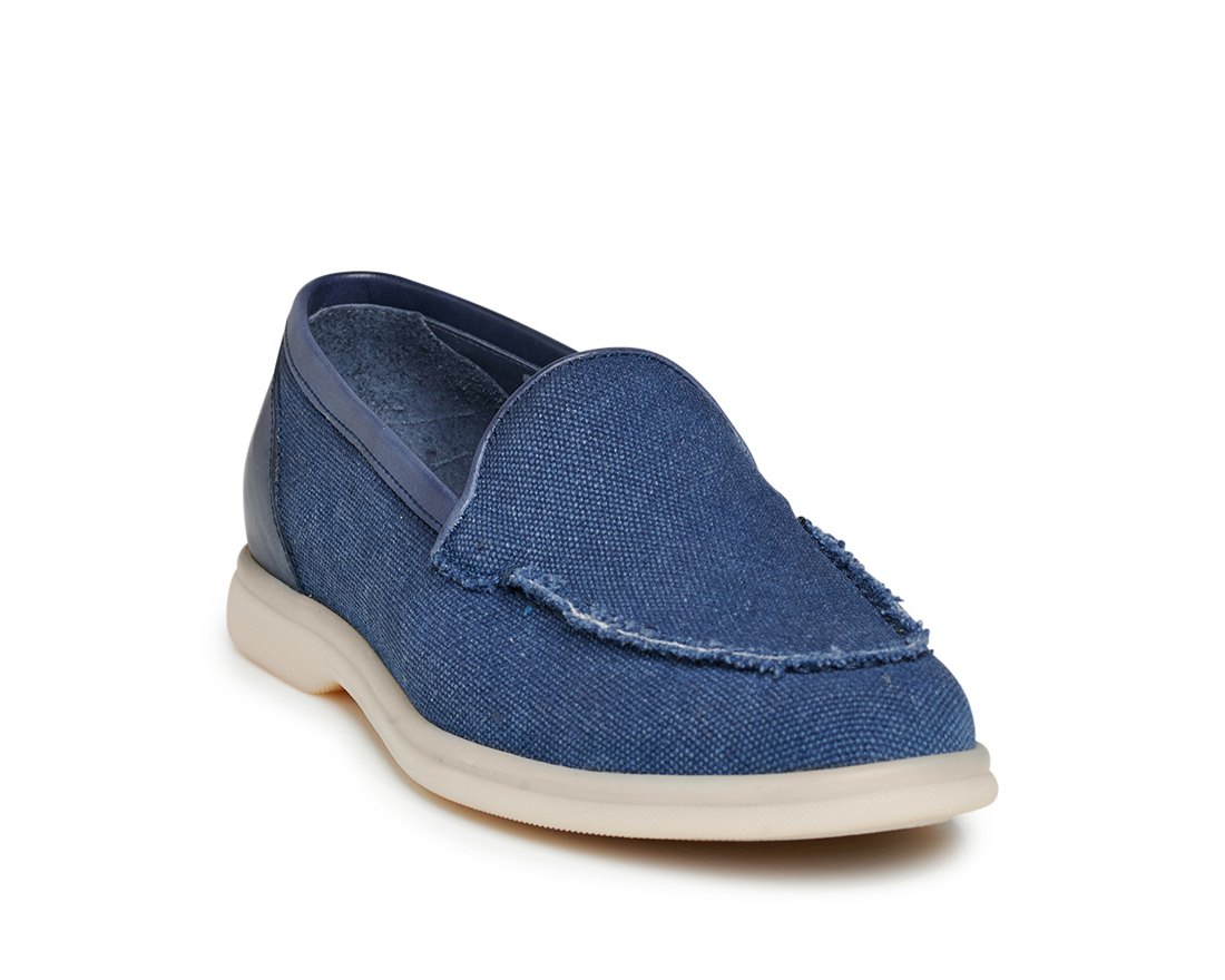 Синие текстильные лоферы - Image 2 of 5