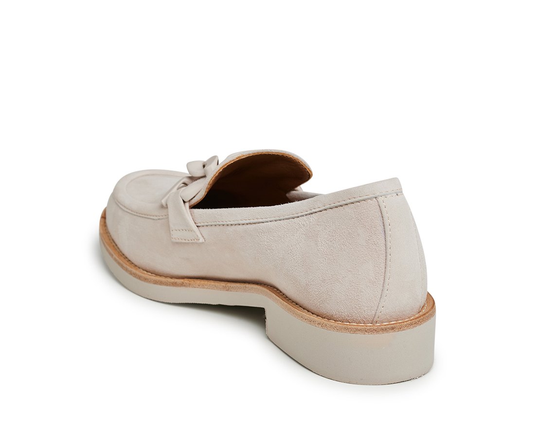 Светло-бежевые замшевые лоферы - Image 3 of 5