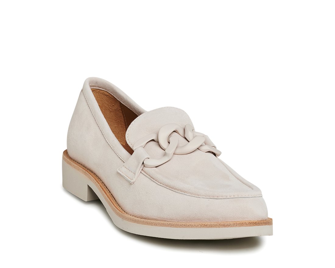 Светло-бежевые замшевые лоферы - Image 2 of 5