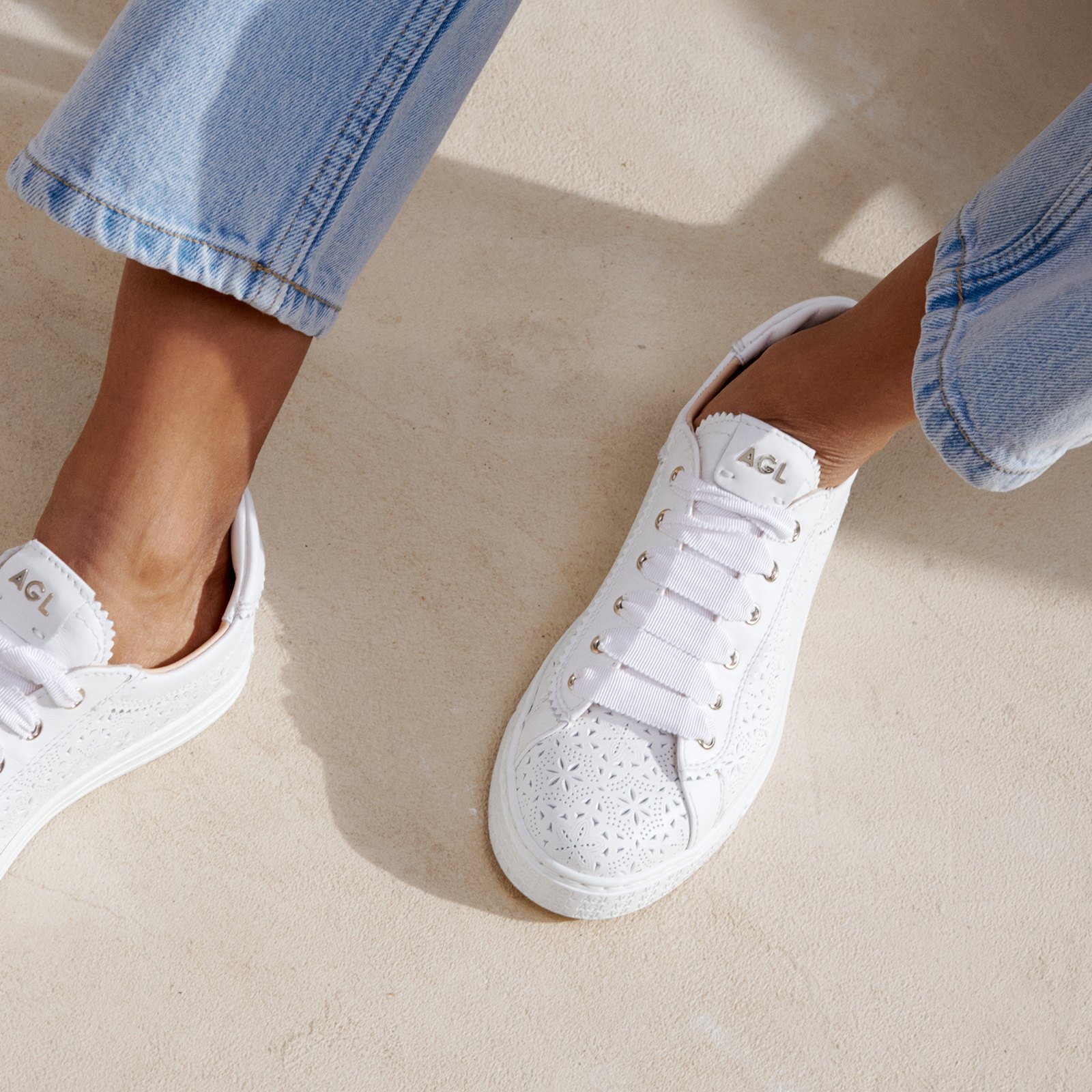 Белые кожаные кеды - Image 5 of 5