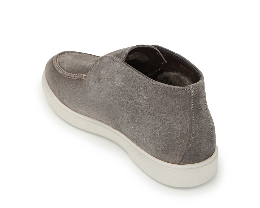 Зимние серые замшевые полуботинки - Image 3 of 5