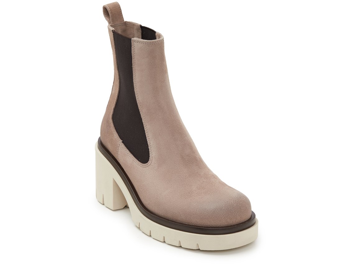 Бежевые замшевые ботильоны - Image 2 of 5