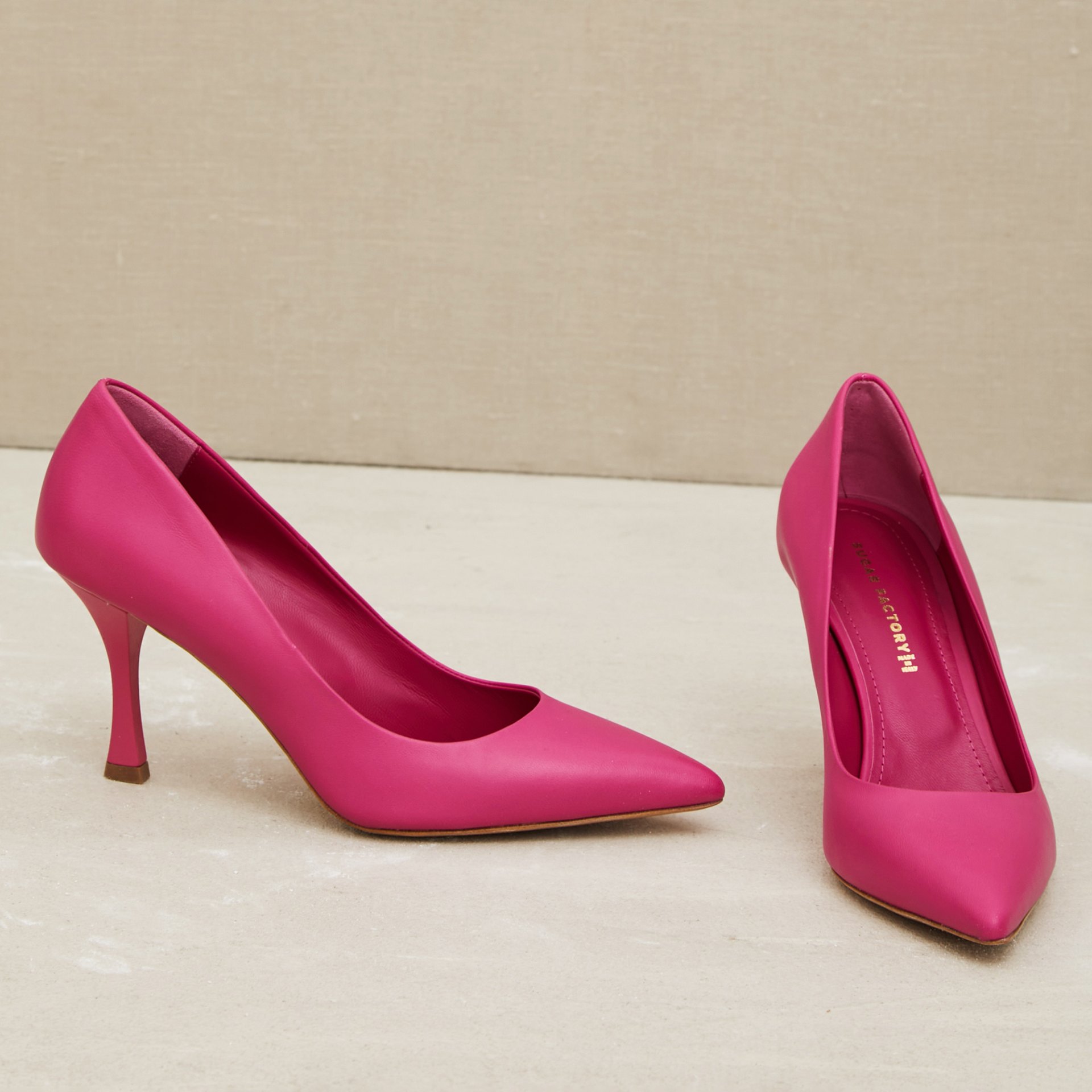 Розовые кожаные туфли-лодочки - Image 2 of 5