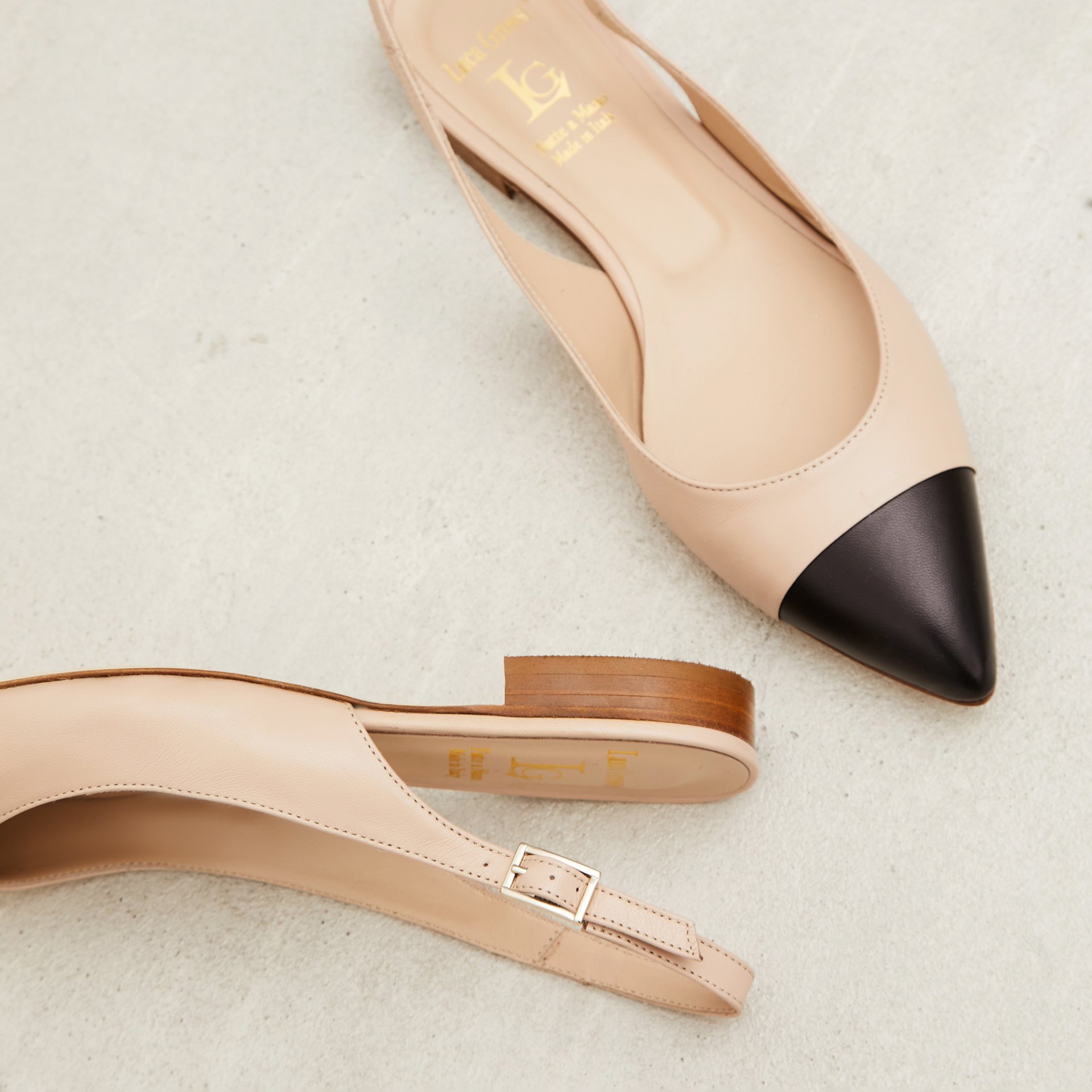 Пудровые кожаные туфли - Image 3 of 5